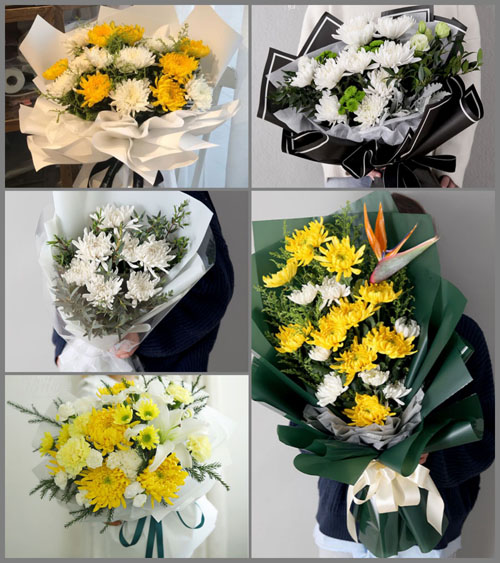 安徽池州市石台县仁里镇白事花束代送